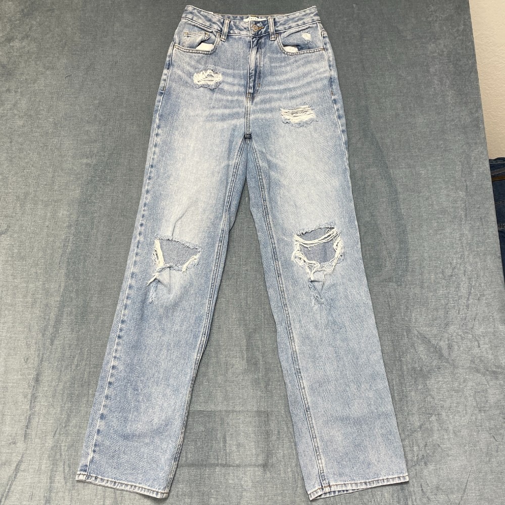 PacSun Pacific Sunwear Jeans Womens 27x32 Blue Denim Distressed Medium Wash